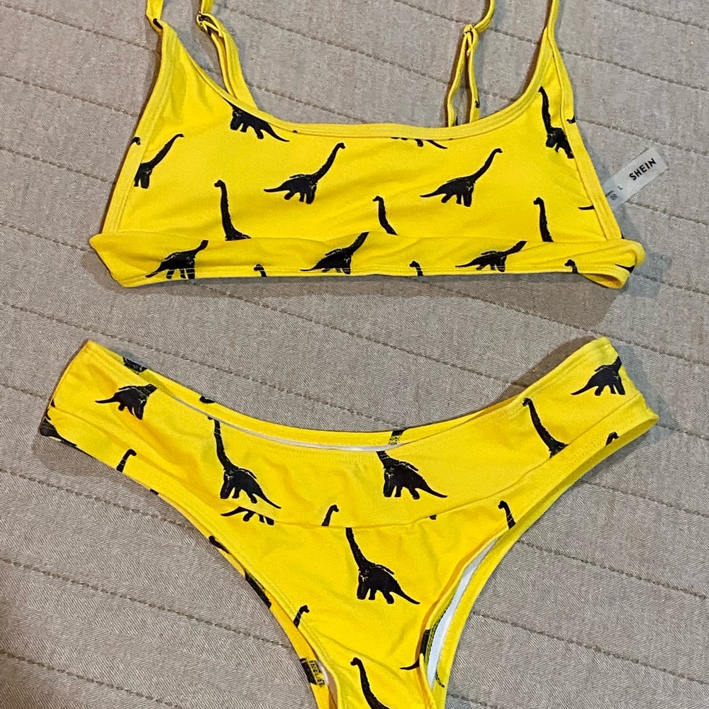 SHEIN dinosaur bathing suit